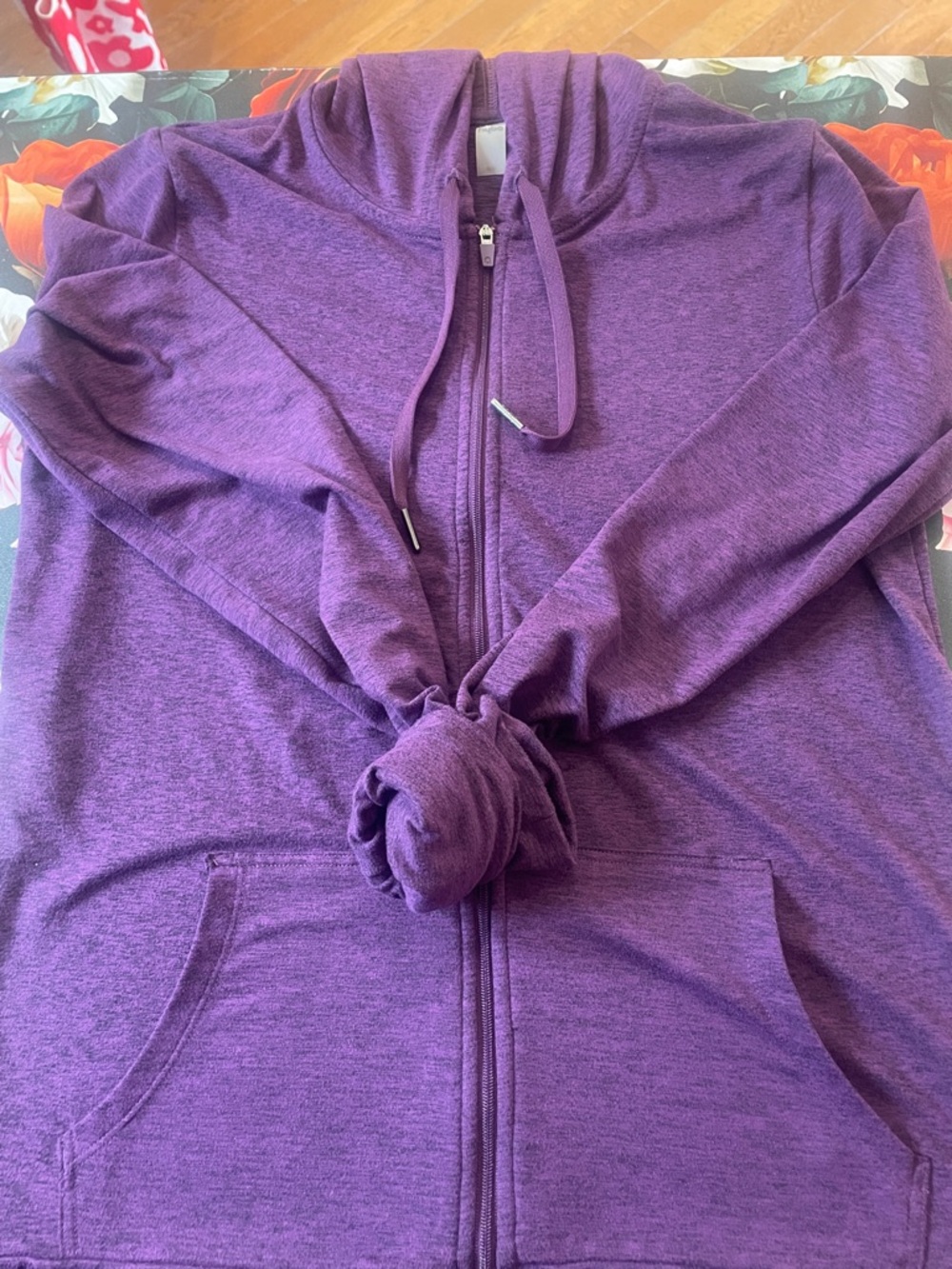 Hyba Purple Zip-Up Hoodie